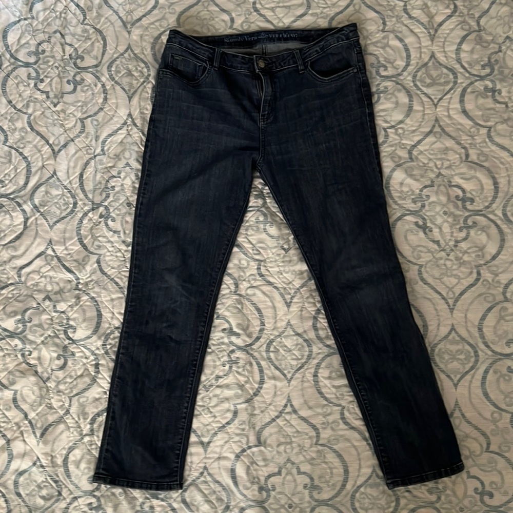 Simply Vera Vera Wang Roll Cuff Capri size 12